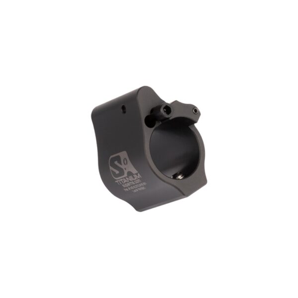 Superlative Arms .625” Adjustable Gas Block Ti Solid - Dark DLC