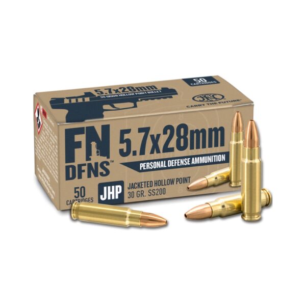 FN DFNS SS200 Personal Defense Ammo 5.7x28mm 30gr JHP 50rd